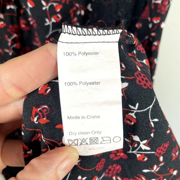 Thakoon Collective Floral Lace Maxi Dress Dark Floral Prairie Boho Sz 4 - Picture 12 of 12